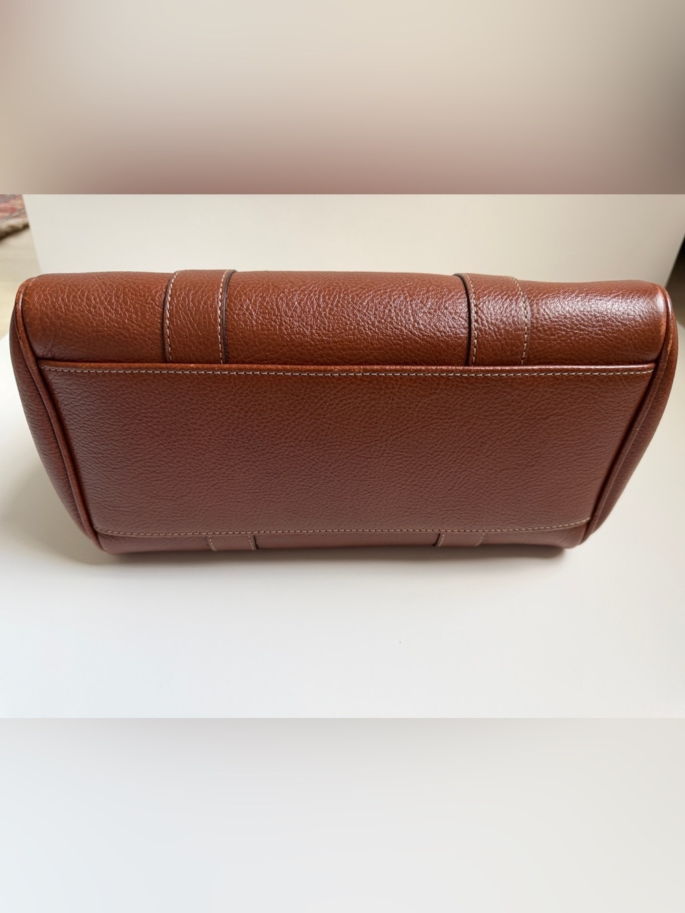 Mulberry Classic Oak Brown NVT Leather Small Bayswater Satchel Crossbody Bag - Picture 8 of 15